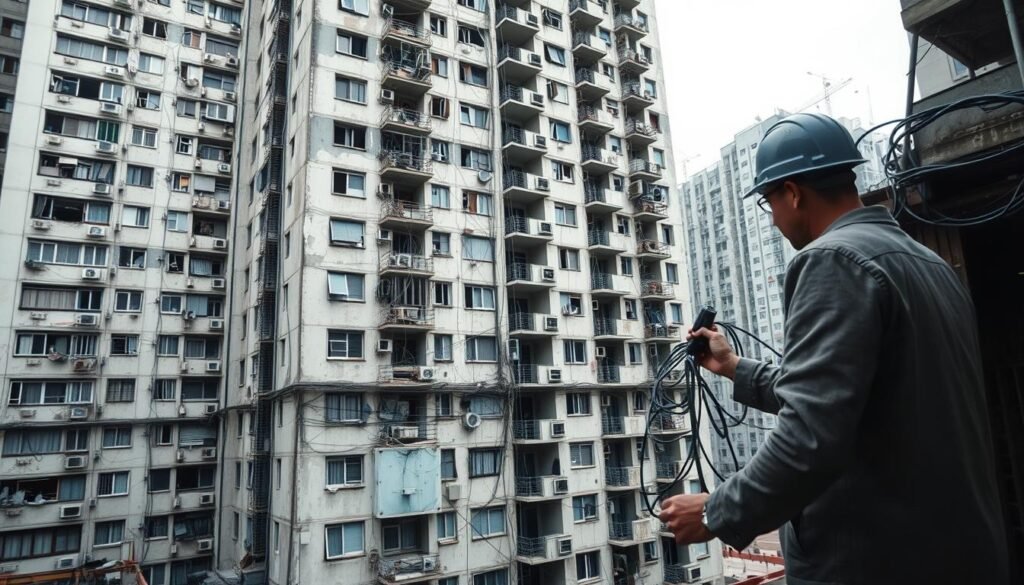 老舊樓宇寬頻安裝挑戰 老舊樓宇寬頻安裝挑戰